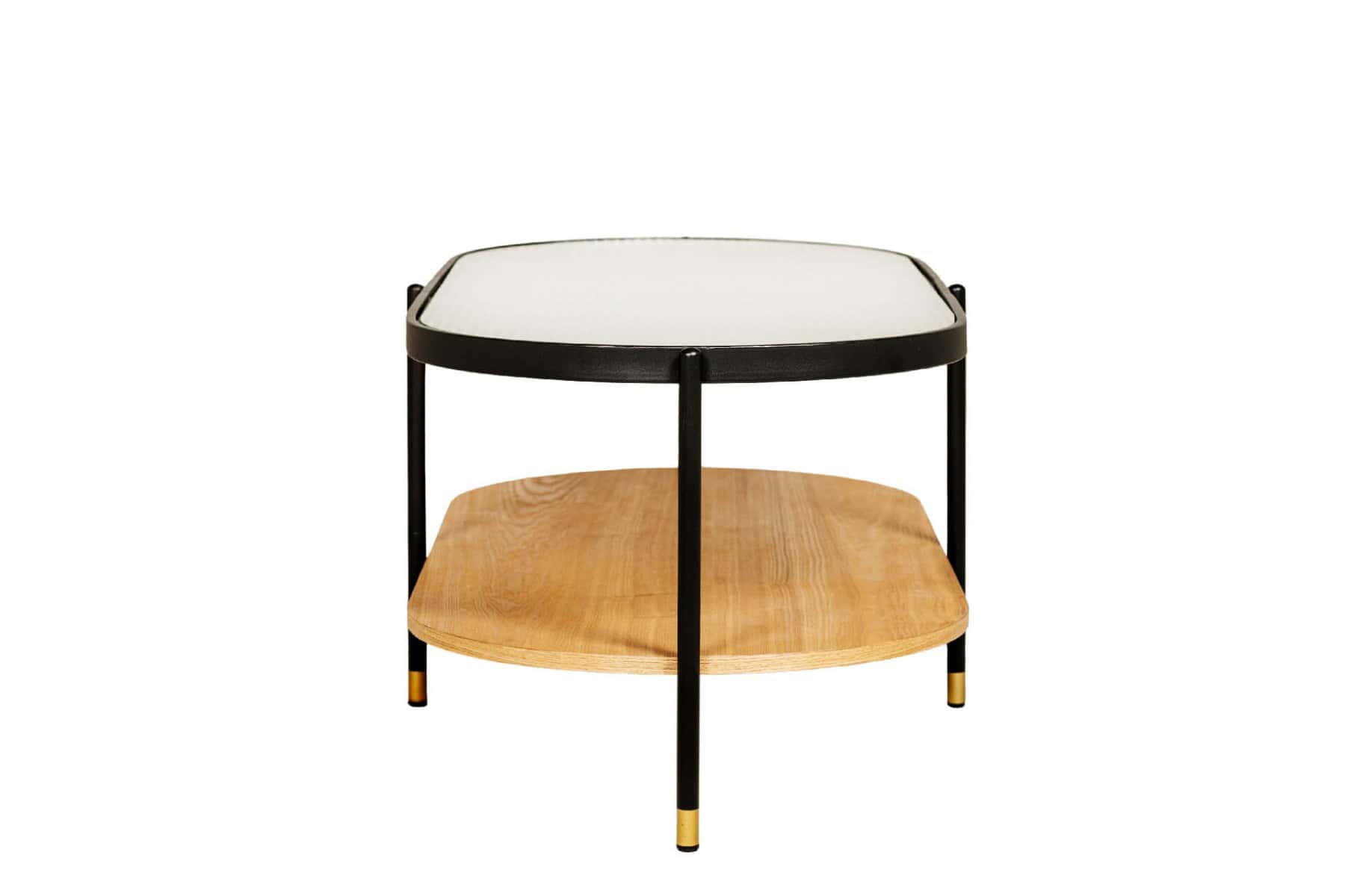 Abby Coffee Table - Black & Oak - Image 3