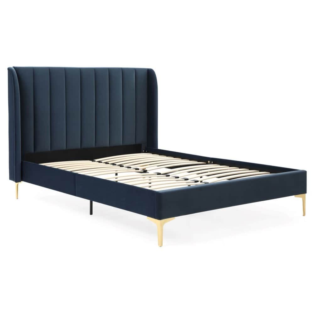 Avery 6ft Bedframe - Ink Blue Velvet - Image 2
