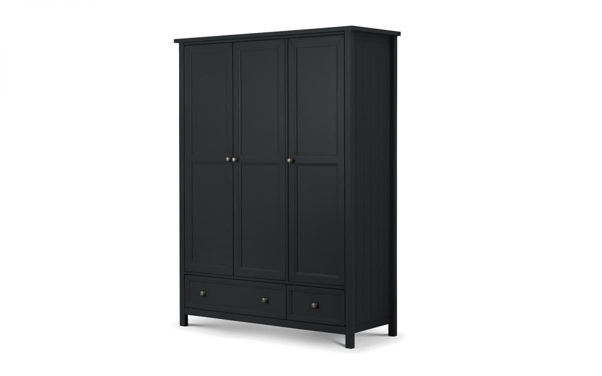 Braid 3 Door Combi Wardrobe - Anthracite | Buy Online | Beds.ie