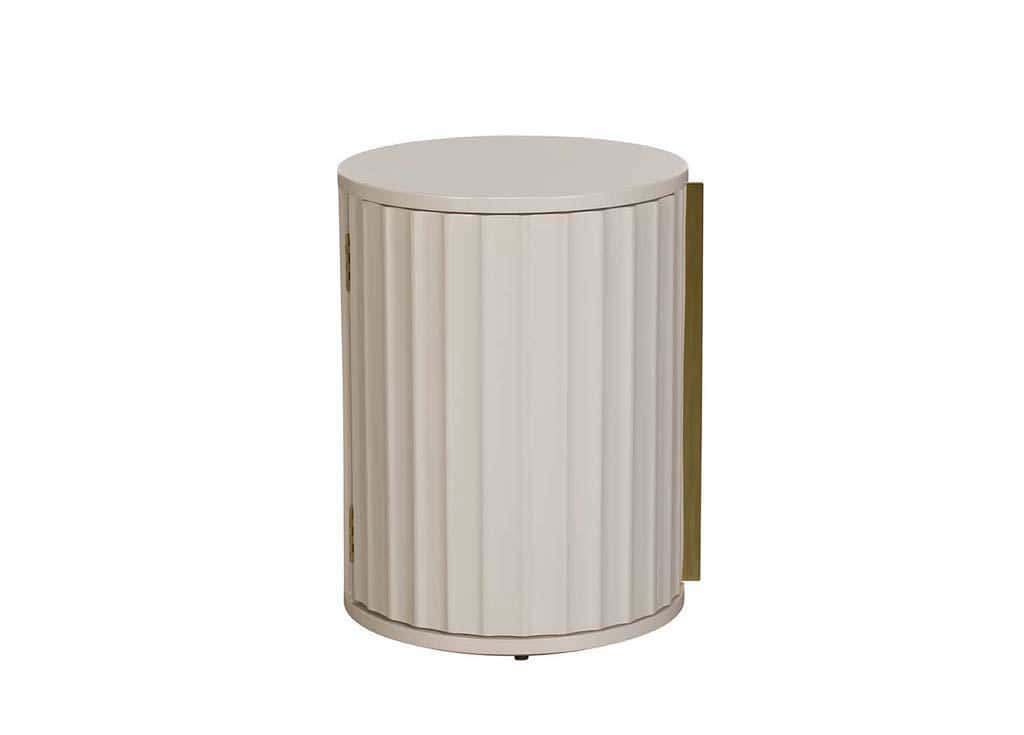Baker Furniture Lily Bedside Table (Left) - Off-White - Image 3