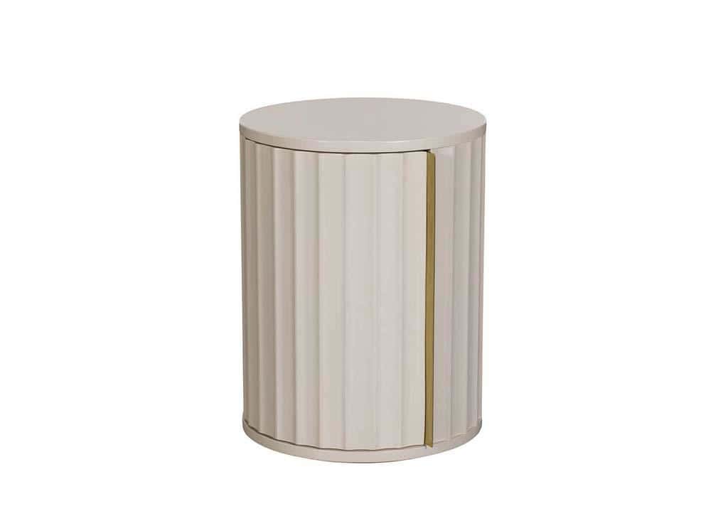 Baker Furniture Lily Bedside Table (Left) - Off-White - Image 4