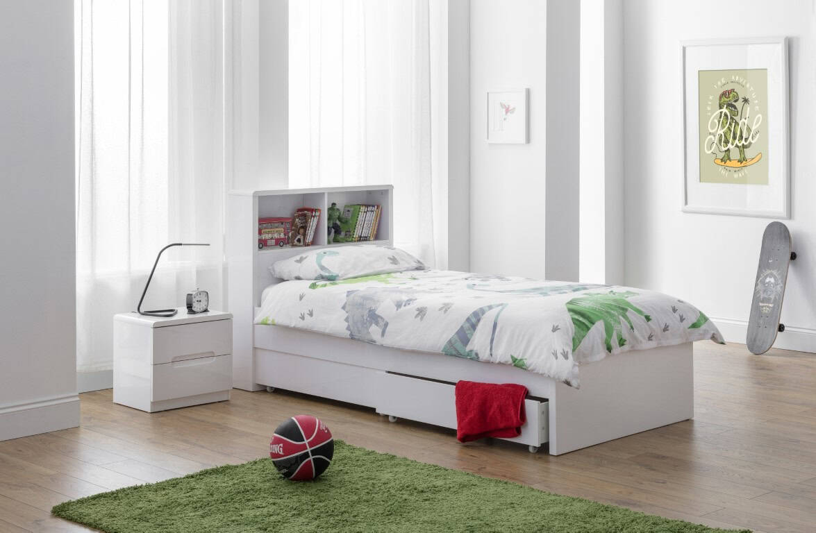 New York 3ft Bookcase Bed - White | Buy Online | Beds.ie