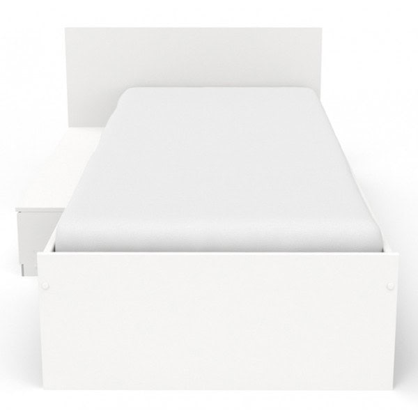 Parisot Galaxy Bedframe with Drawers - White - Image 5