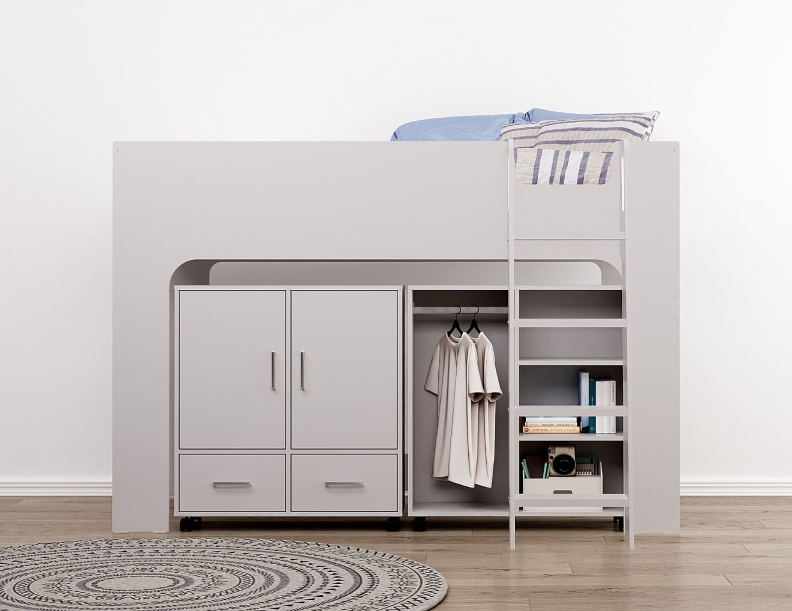Flintshire Eden Mid Sleeper - Grey | Buy Online | Beds.ie