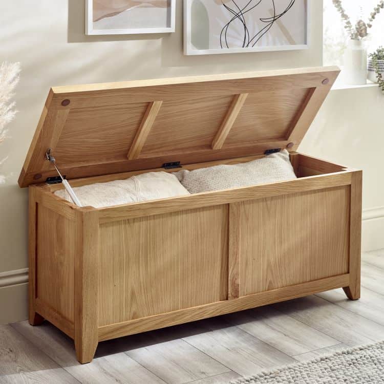 Malcolm Storage Bench - Oak | Buy Online | Beds.ie