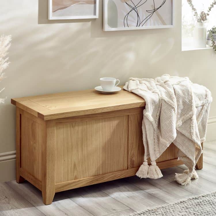 Malcolm Storage Bench - Oak - Image 2