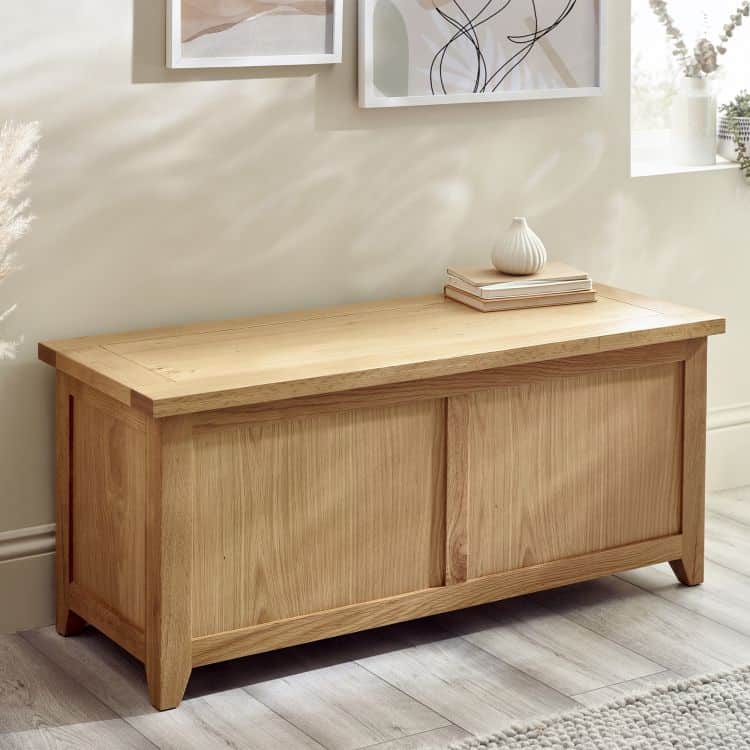 Malcolm Storage Bench - Oak - Image 3