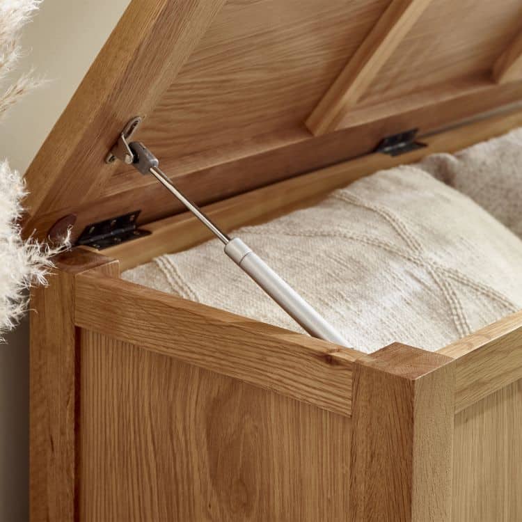 Malcolm Storage Bench - Oak - Image 6