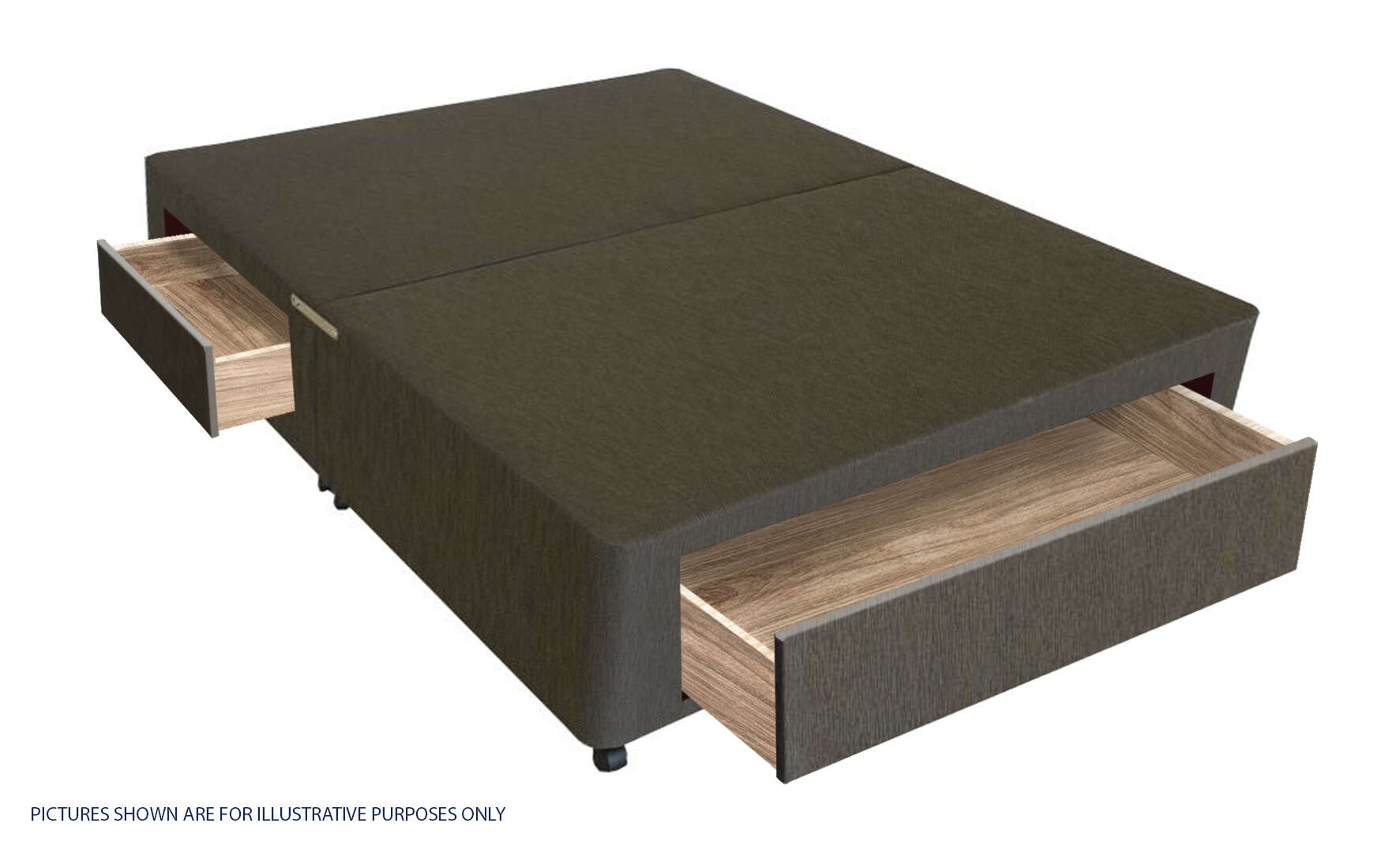 Apollo 5ft Brown Jumbo Drawer Divan Base - Image 2