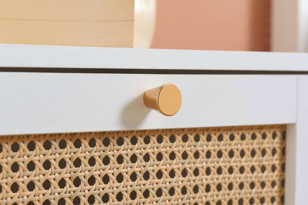 Croxley 7 Drawer Rattan Chest - White - Image 3