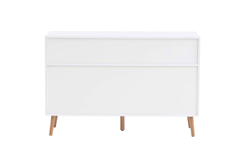 Croxley 7 Drawer Rattan Chest - White - Image 8