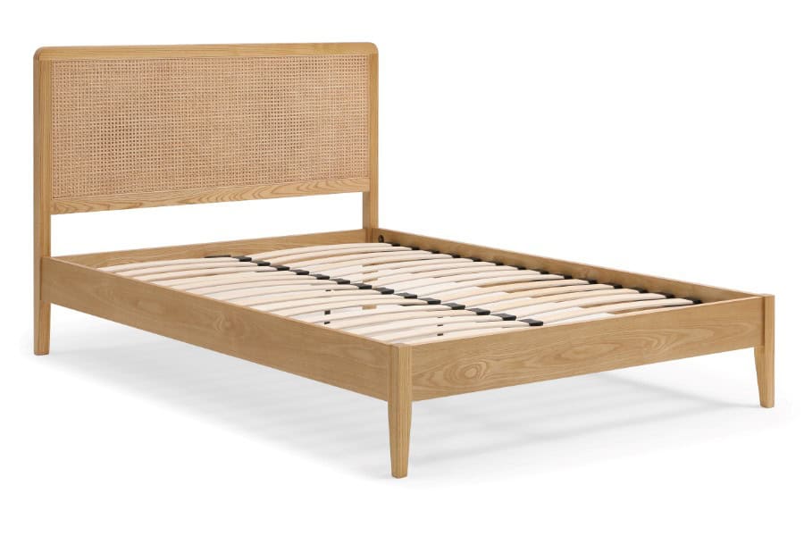 Ezra 5ft Rattan Bedframe - Oak - Image 2
