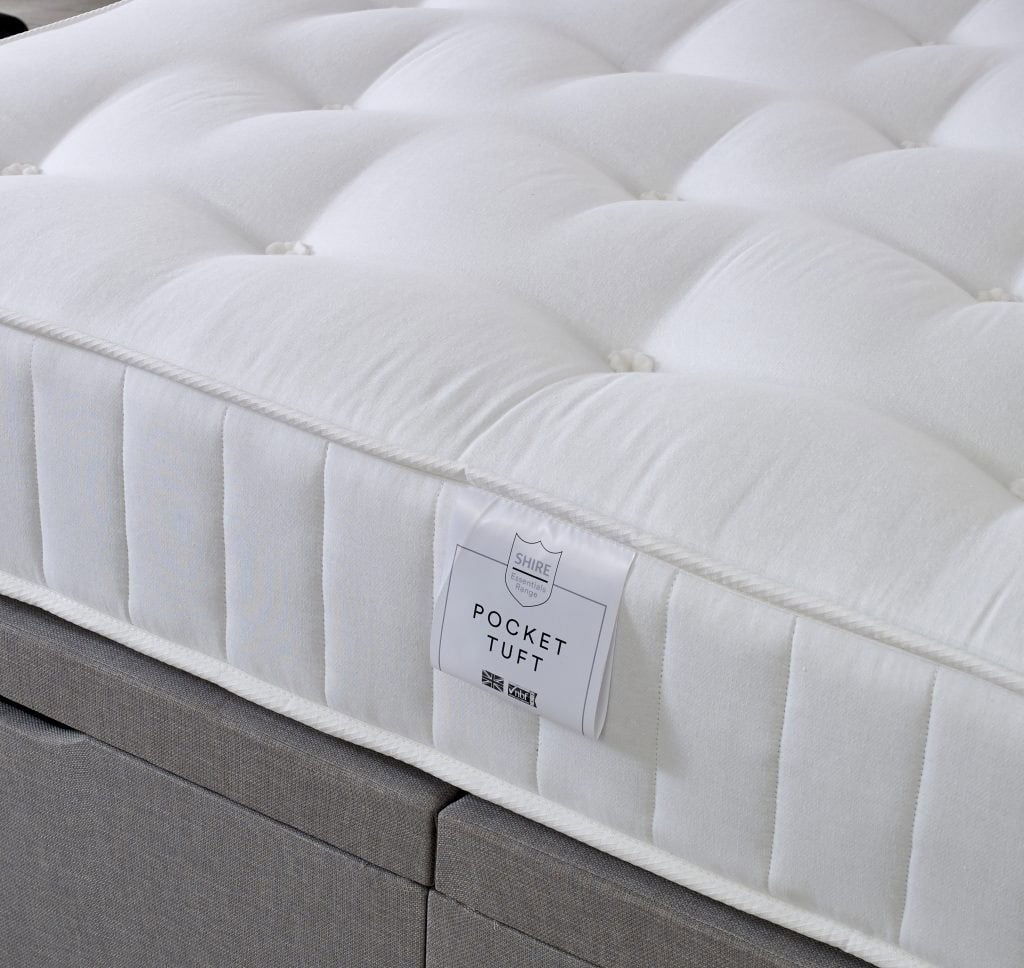 Shire 6ft Pocket Tufted 1000 4 Drawer Bed - Image 2