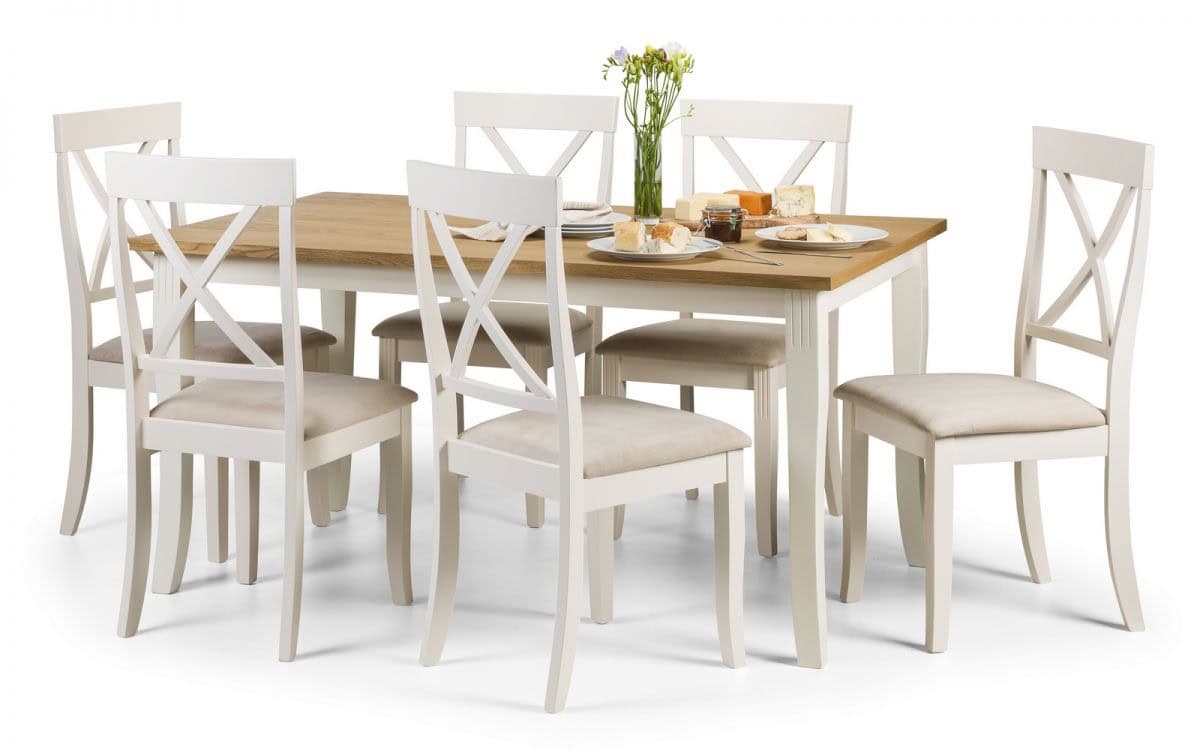 Averio Dining Table - Ivory & Oak - Image 2