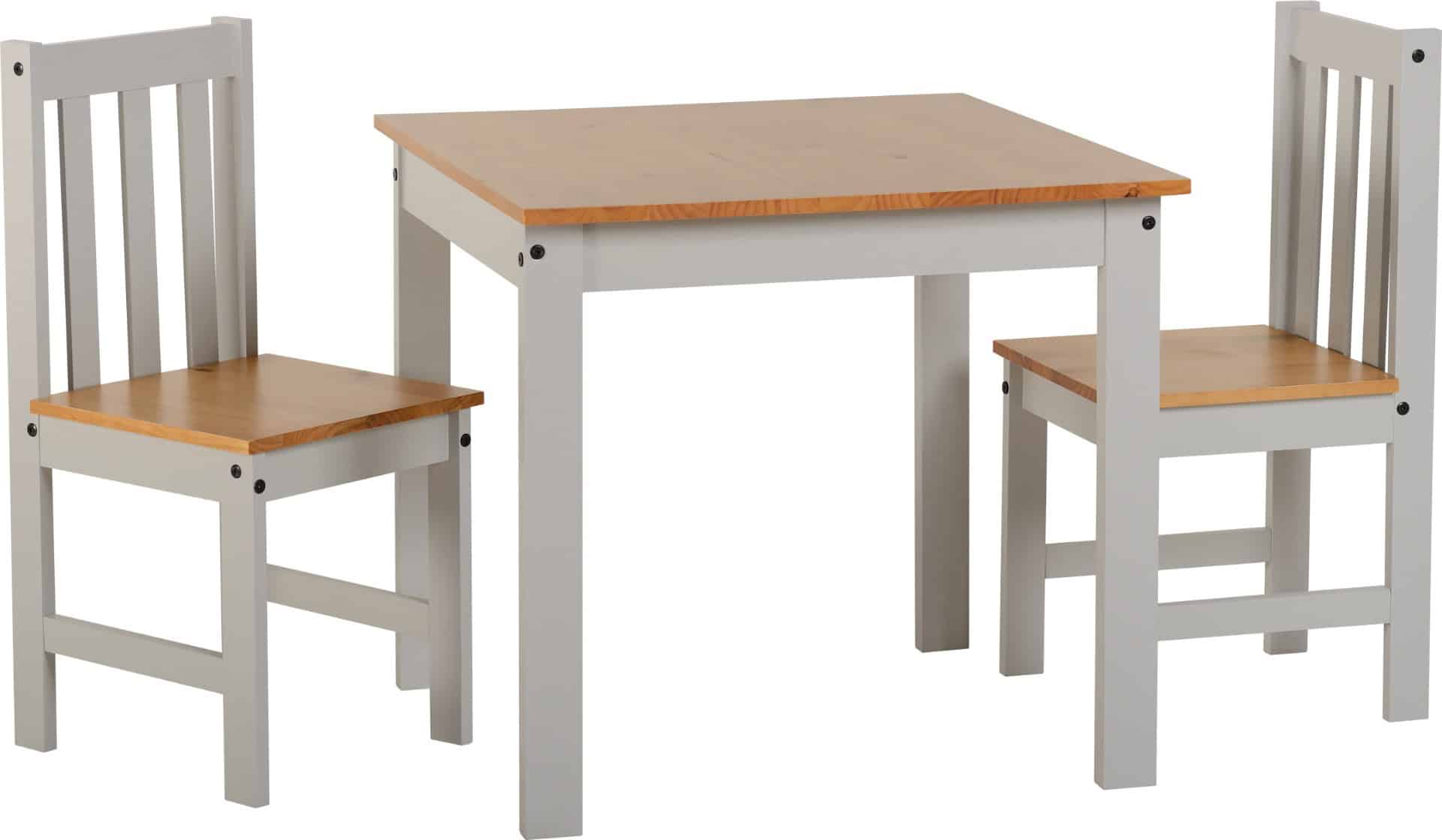 Ludlow 1+2 Dining Set - Grey/Oak Lacquer | Buy Online | Beds.ie