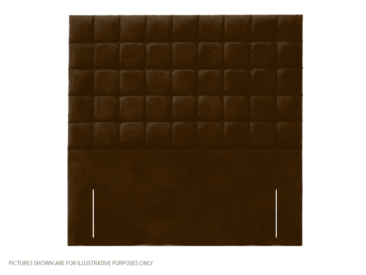 Apollo 2ft6 Prague Headboard - Velvet Brown | Buy Online | Beds.ie