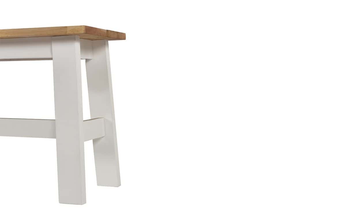 Linfield Dining Bench - White & Natural - Image 6