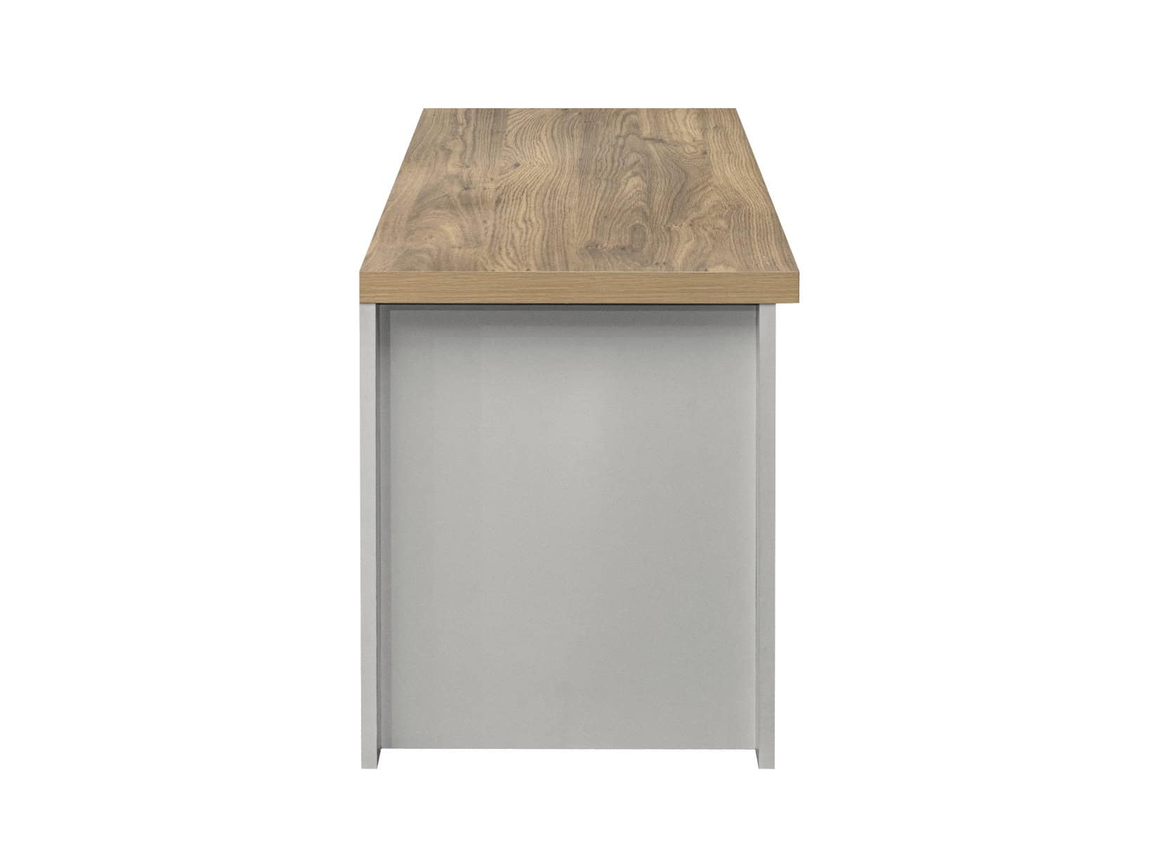 Highgate Small TV Unit - Grey & Oak - Image 6