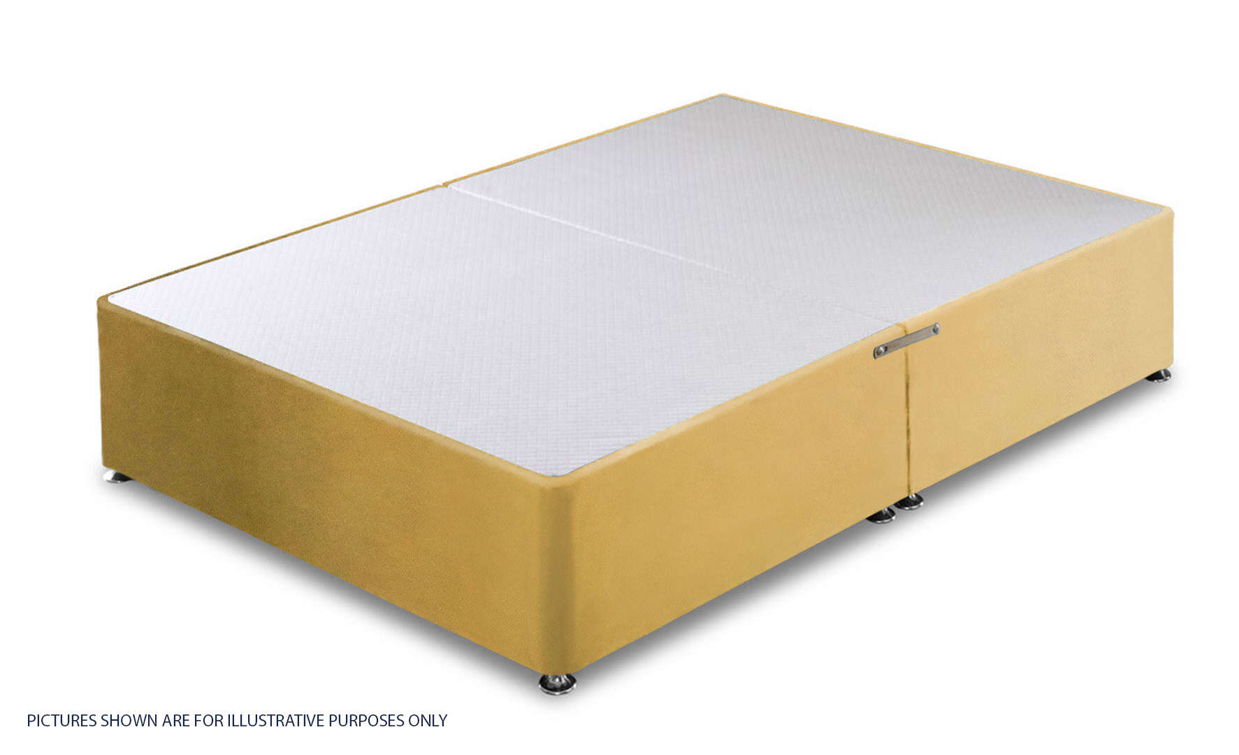 Apollo 4ft Velvet Beige Divan Base | Buy Online | Beds.ie