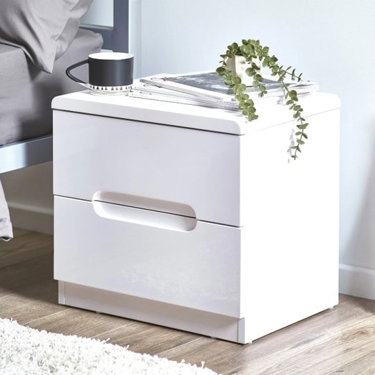 New York Bedside - White | Buy Online | Beds.ie