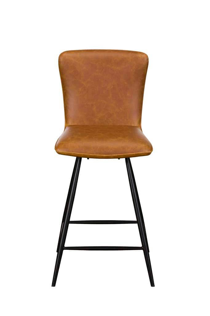 Ella Counter Chair (Pair) - Tan PU - Image 2