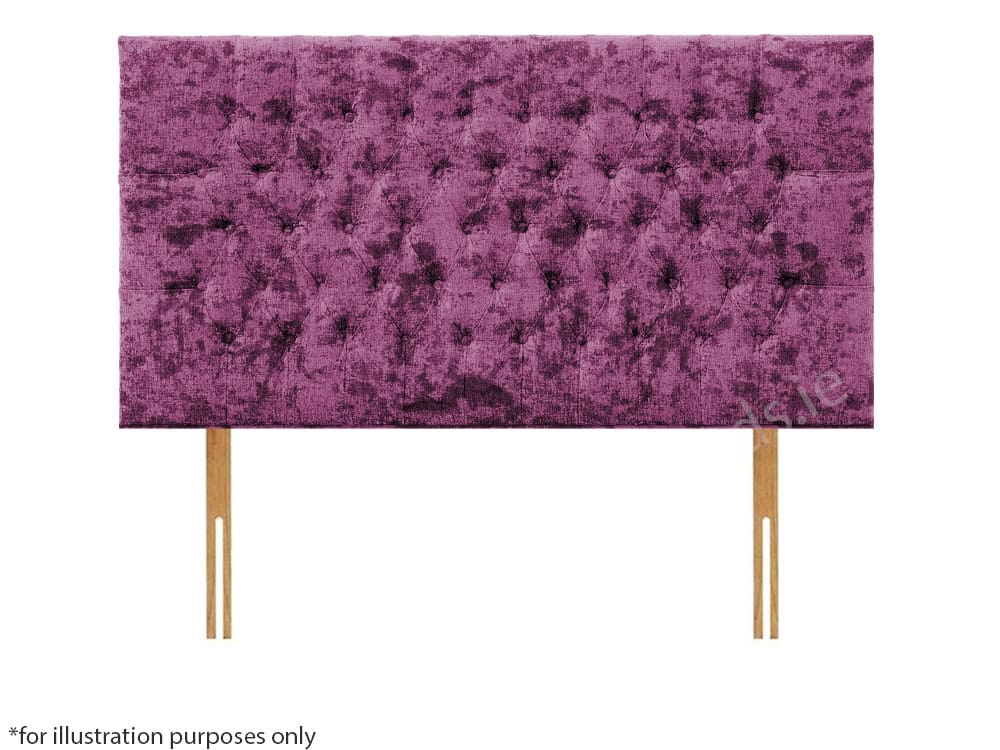 Apollo 6ft Lincoln Headboard - Glitz Purple | Buy Online | Beds.ie