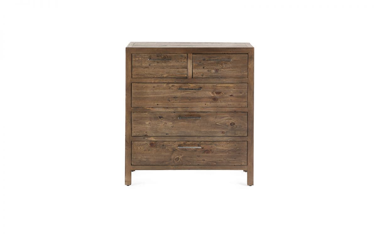 Heron 3+2 Chest of Drawers - Reclaimed Pine - Image 4