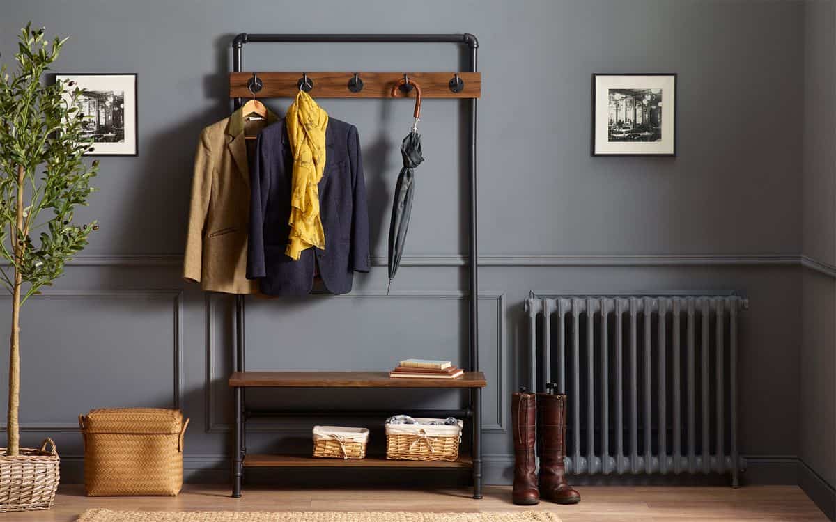 Philly Hallway Stand with Bench - Mocha | Buy Online | Beds.ie