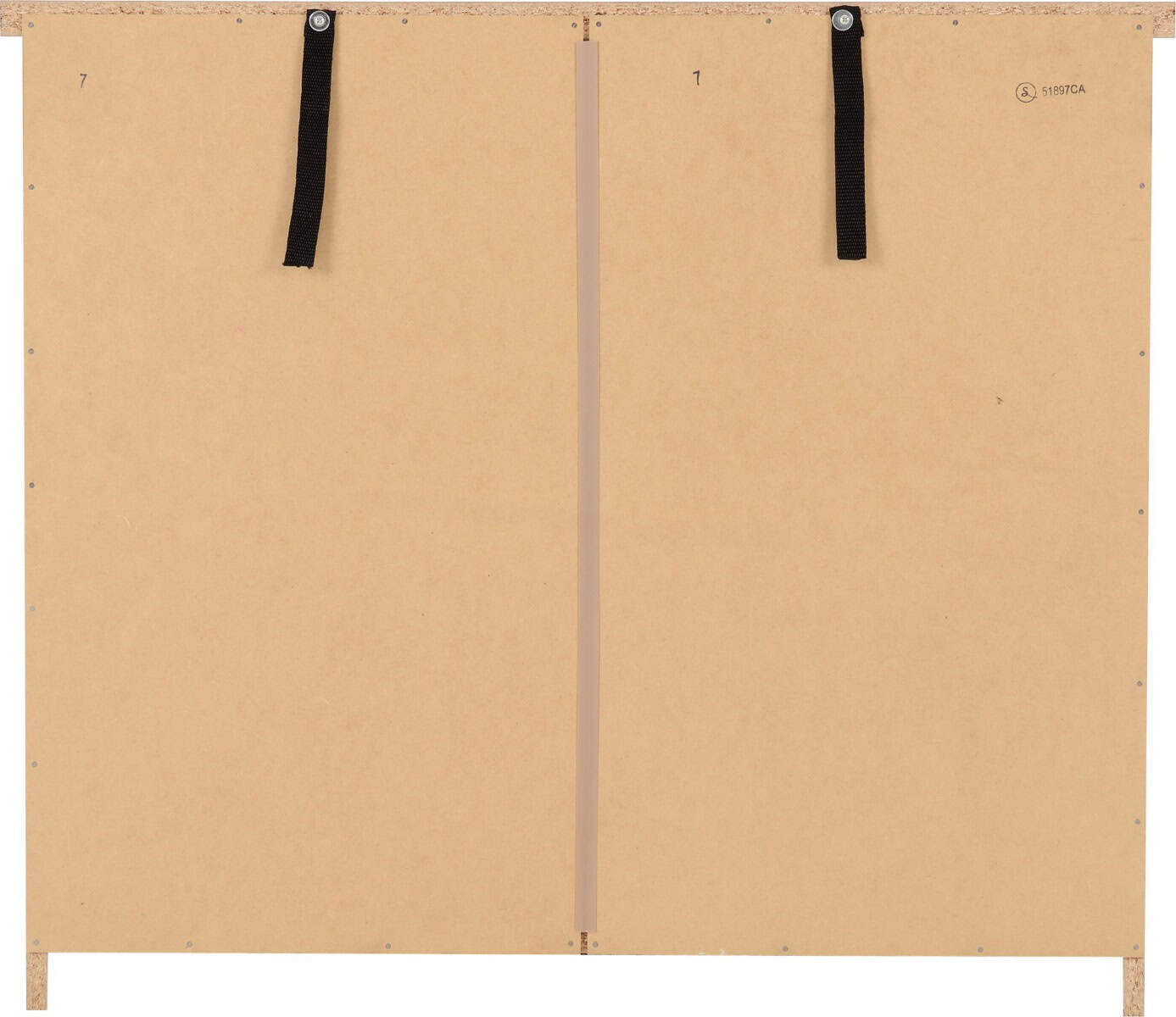 Nevada 3 Drawer Chest - Grey Gloss & Oak - Image 6