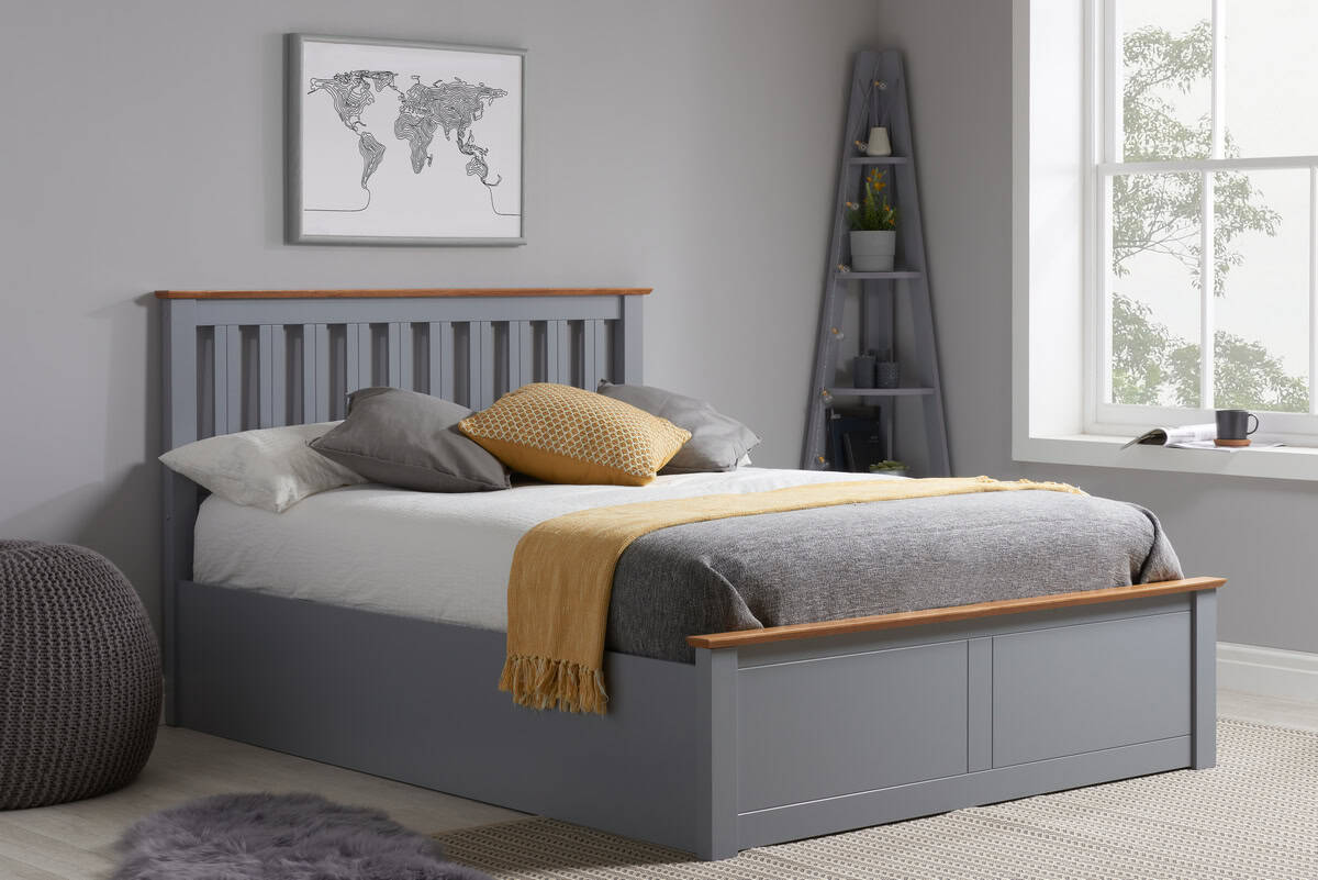 4ft Phoenix Ottoman - Stone Grey - Image 2