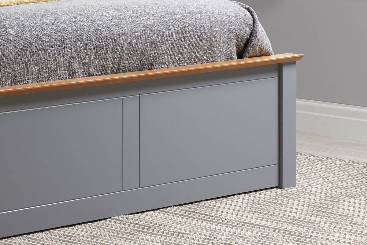 4ft Phoenix Ottoman - Stone Grey - Image 6