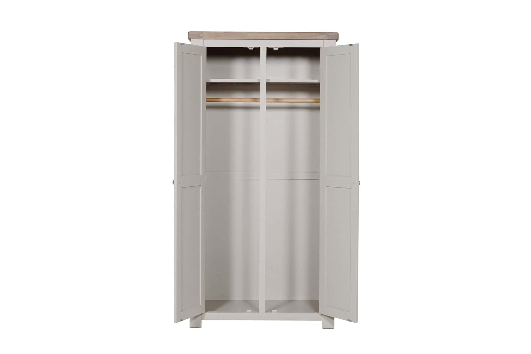 Doune Two Door Wardrobe - Taupe - Image 3