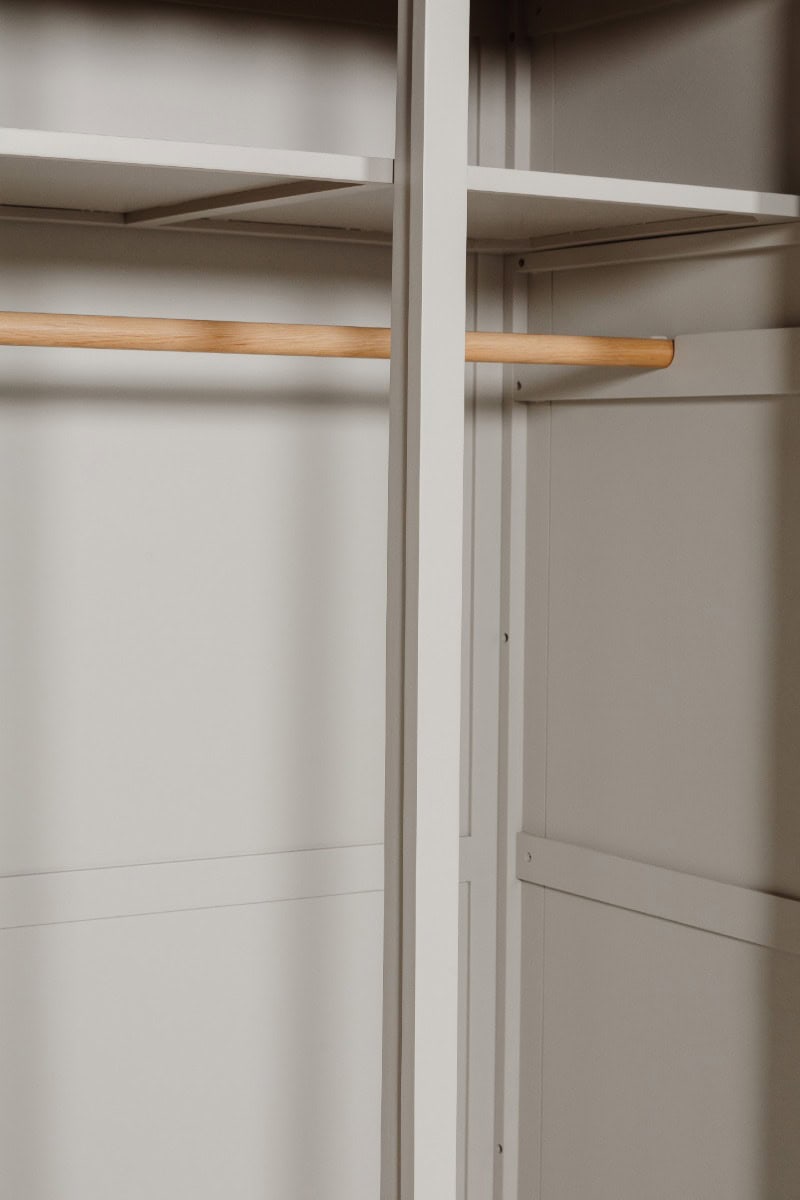Doune Two Door Wardrobe - Taupe - Image 4