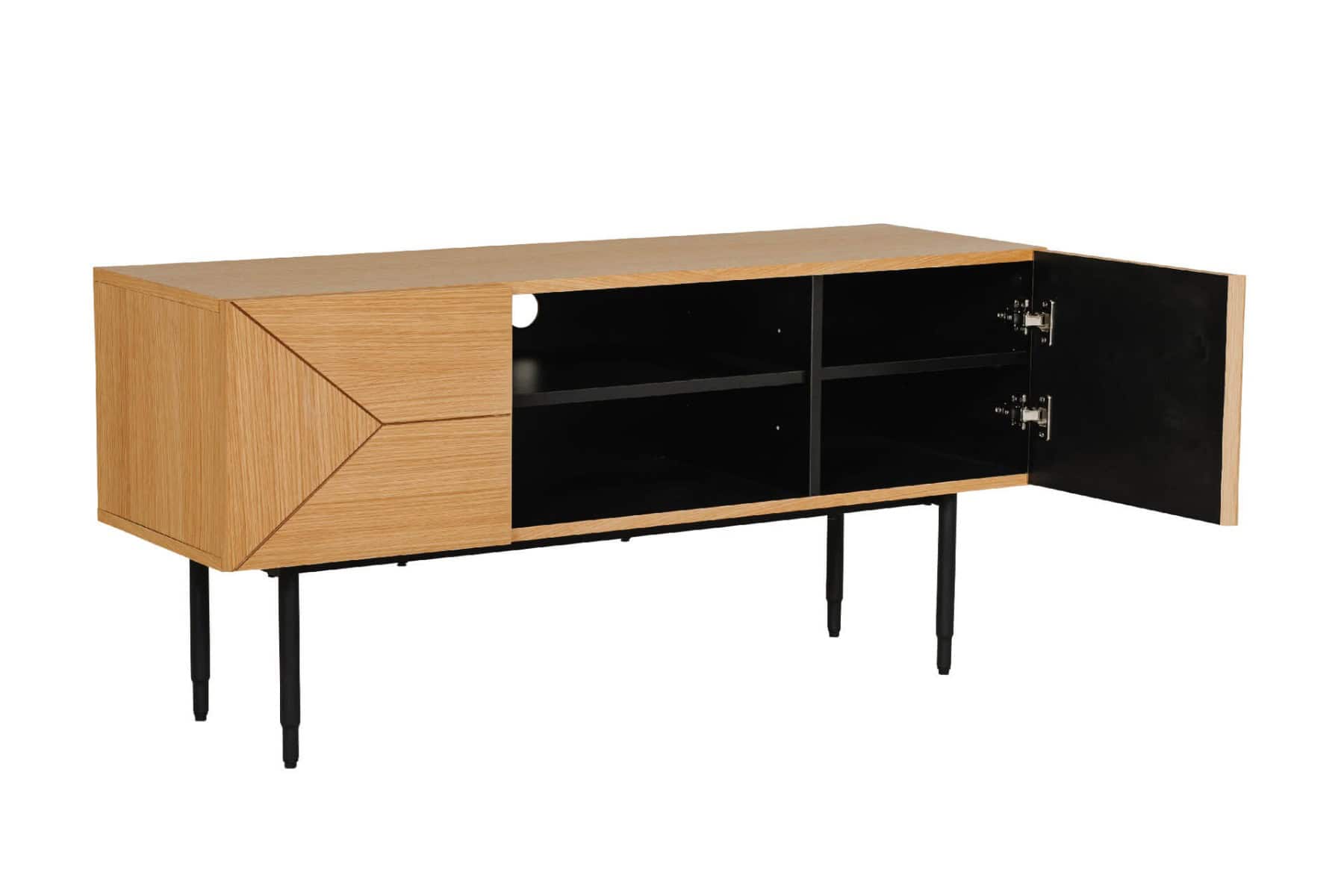 Nate TV Unit 1200 - Natural Oak - Image 3