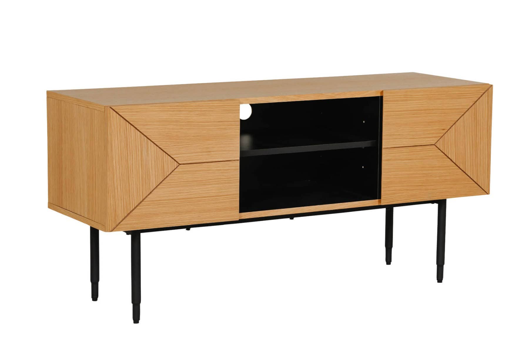 Nate TV Unit 1200 - Natural Oak - Image 4