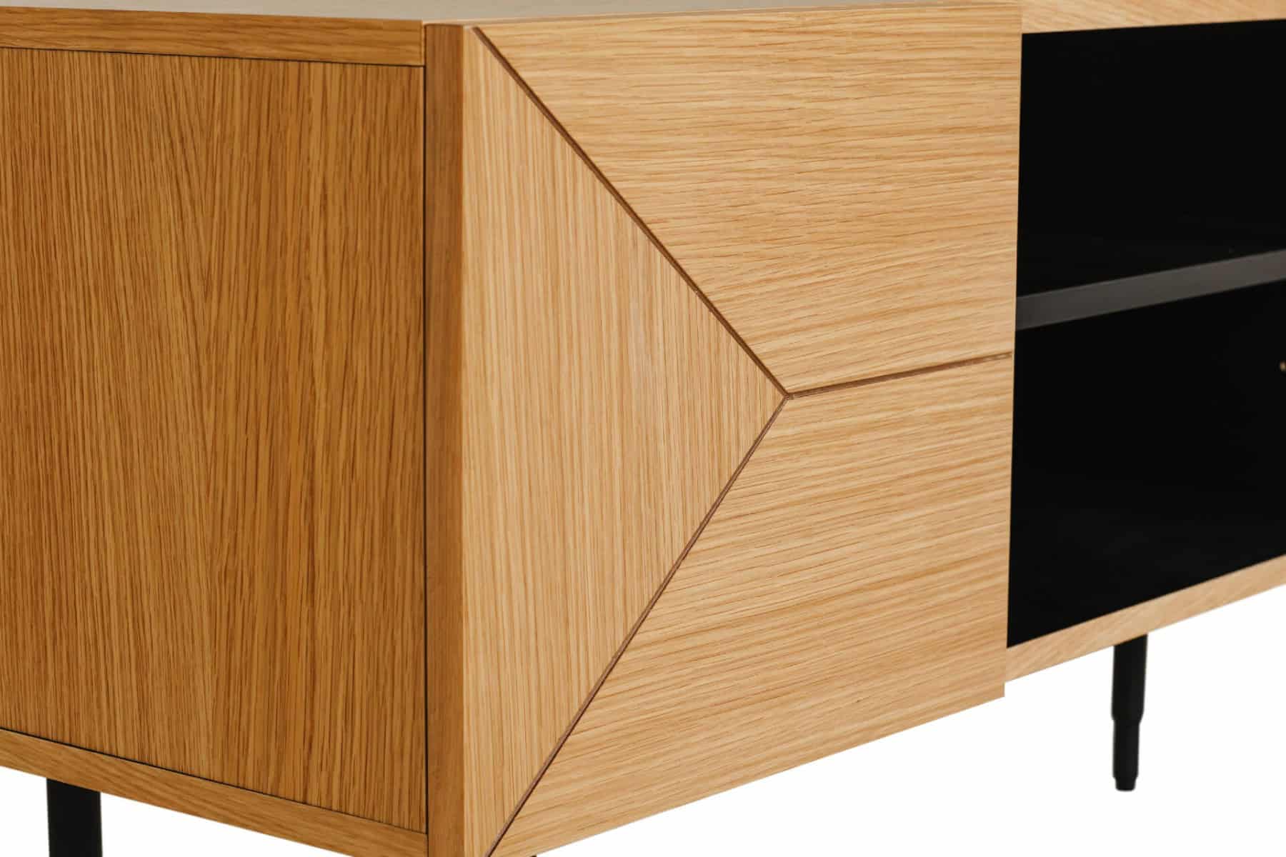 Nate TV Unit 1200 - Natural Oak - Image 6