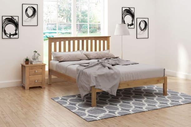 Flintshire 4ft Gladstone Bedframe - Natural Oak | Buy Online | Beds.ie