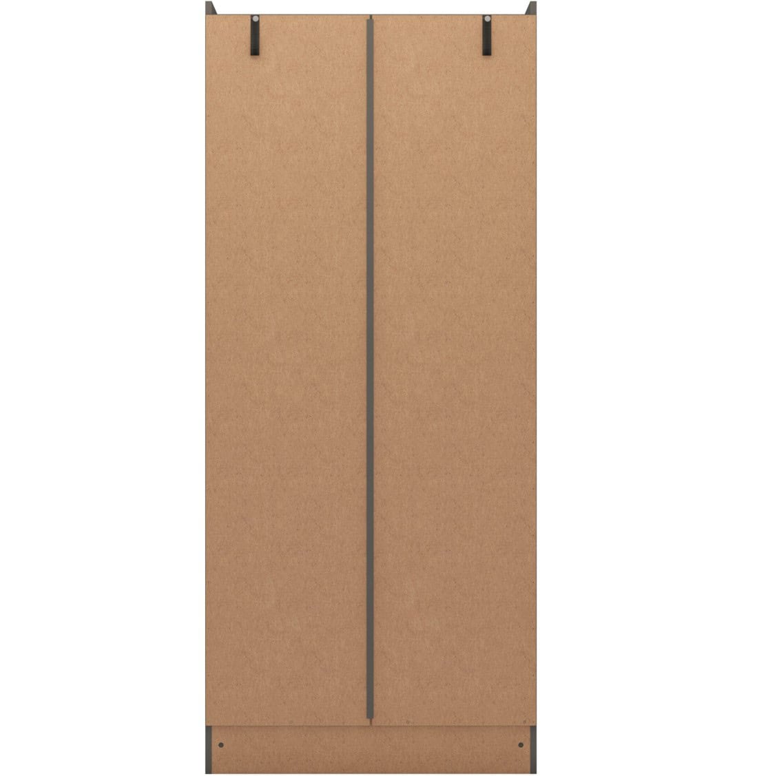 Nevada 2 Door 1 Drawer Wardrobe - Grey 3D Effect - Image 6