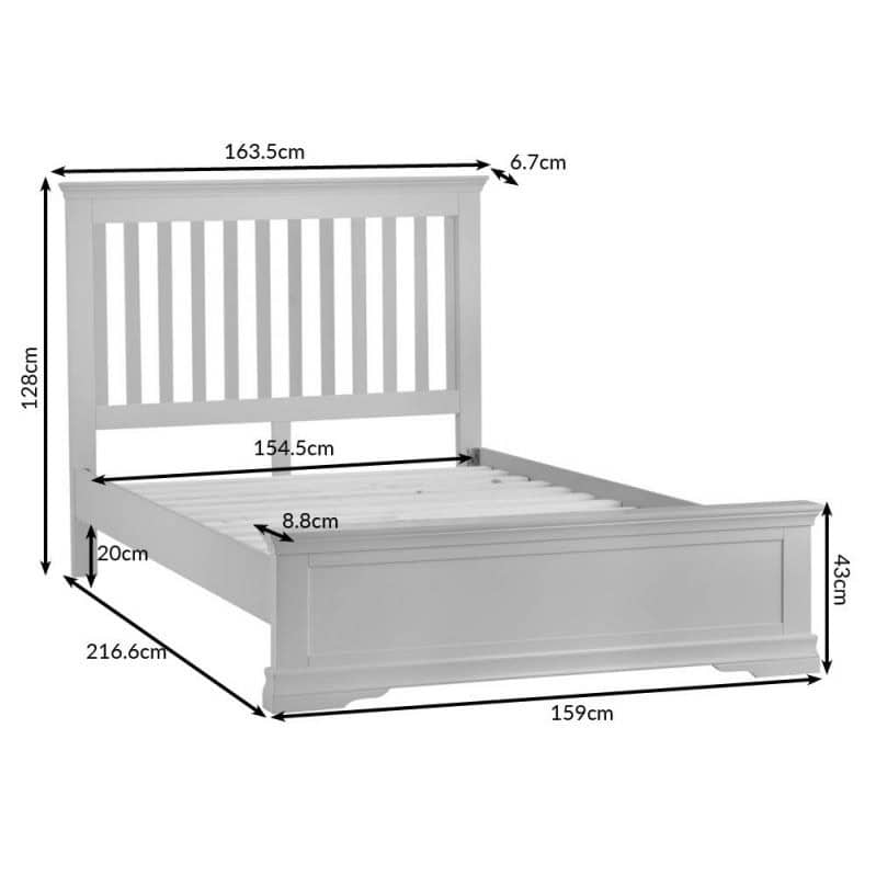 Swinford 5ft Bedframe - Grey - Image 6