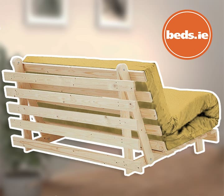4ft6 Mito Futon Bed with Ochre Mattress - Image 2