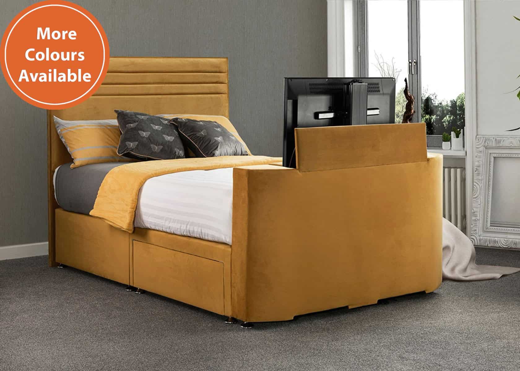 Image Chic 5ft TV Bed with 4 Drawers - Image 2