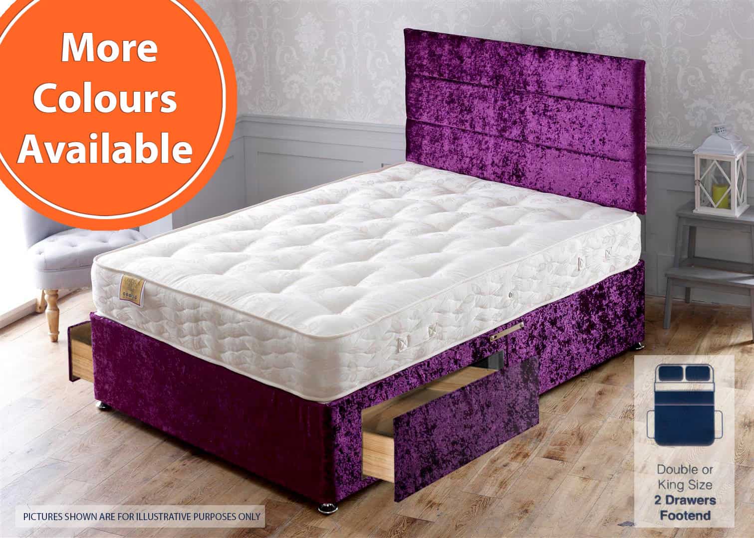 Apollo 5ft Lakonia 2 Drawer Bed | Buy Online | Beds.ie