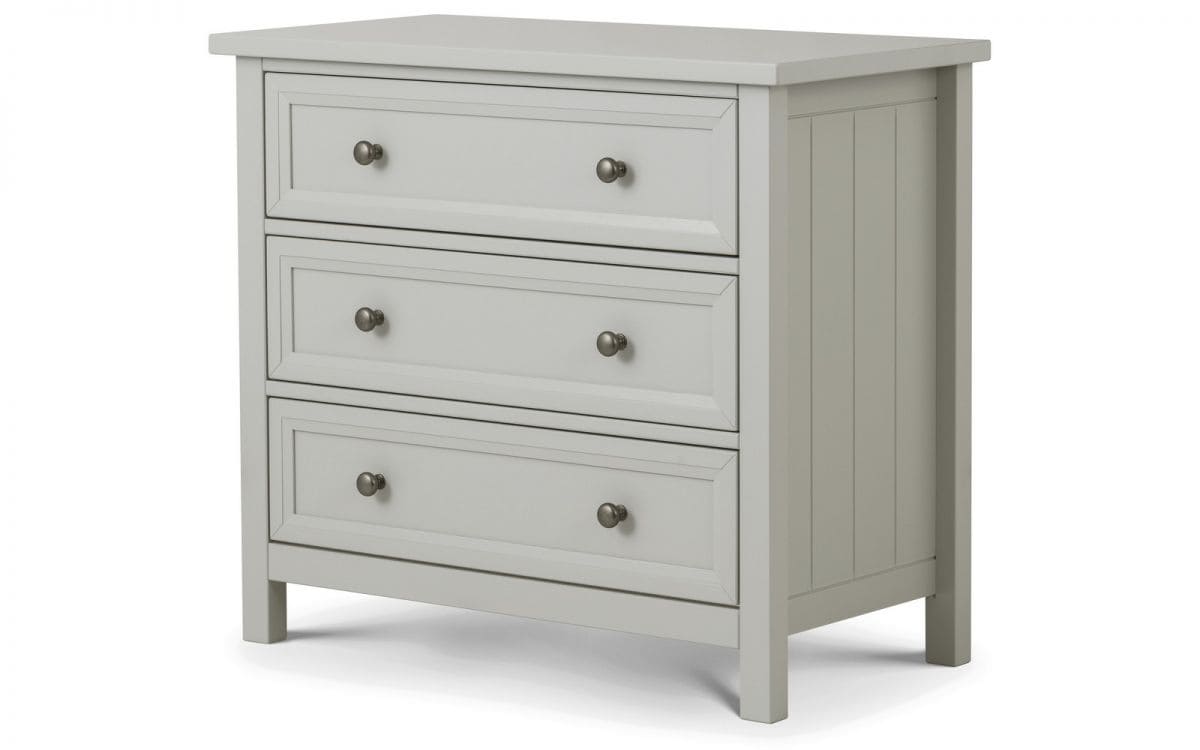 Braid 3 Drawer Chest - Dove Grey | Buy Online | Beds.ie