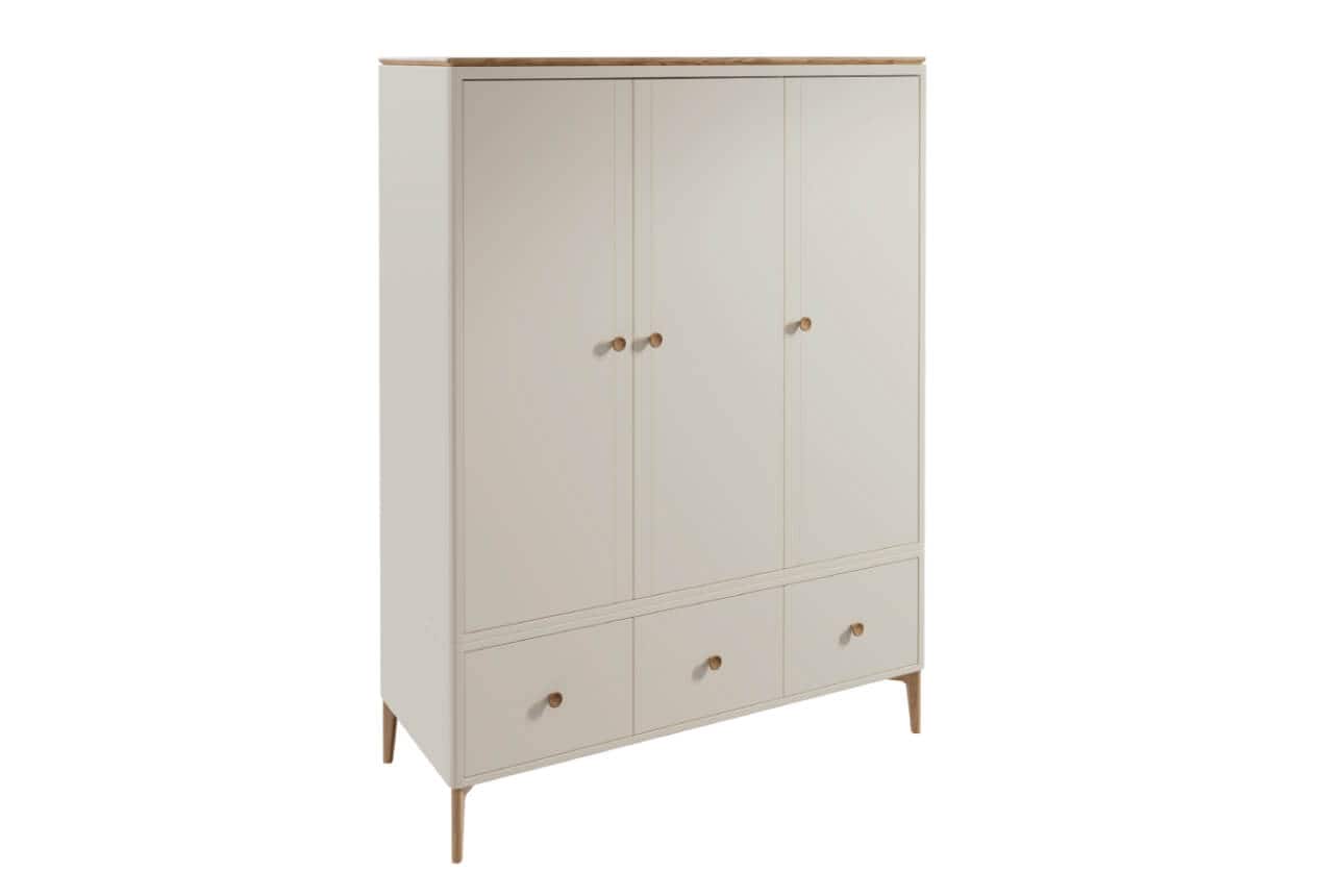 Marlow 3 Door Wardrobe - Cashmere Oak | Buy Online | Beds.ie