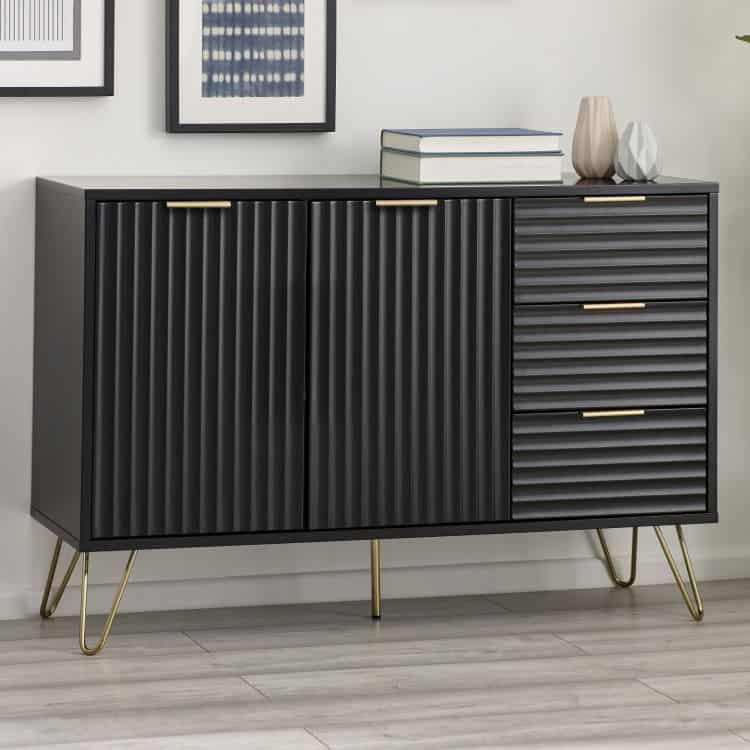 Murphy Large Sideboard - Matte Black | Buy Online | Beds.ie