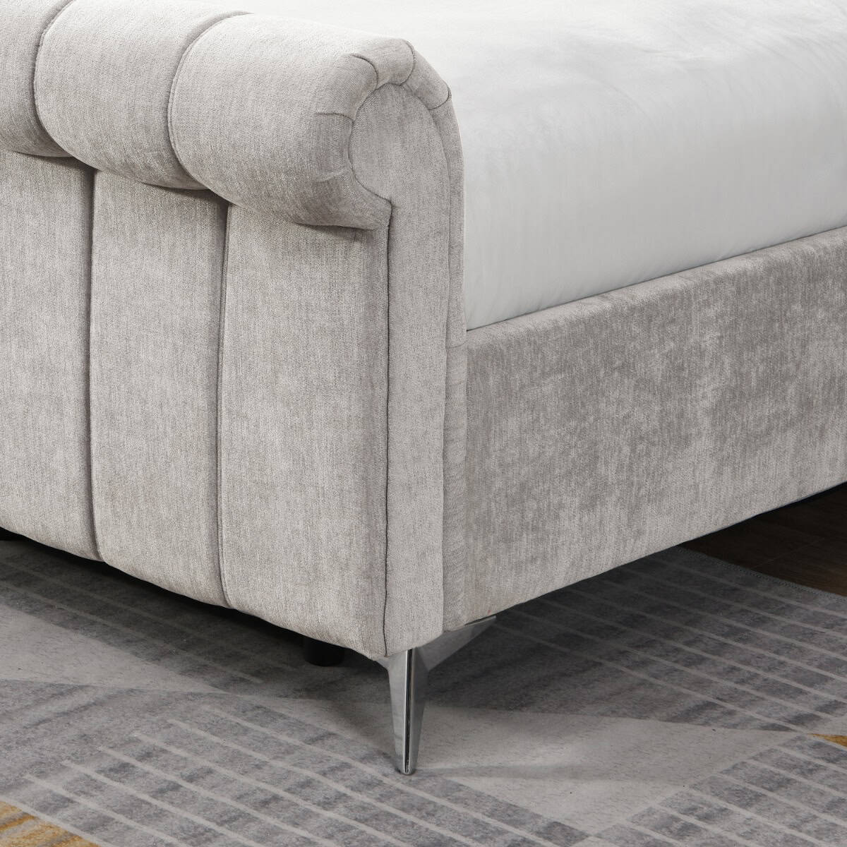 Carlow 4ft6 Ottoman Bedframe - Beige - Image 2