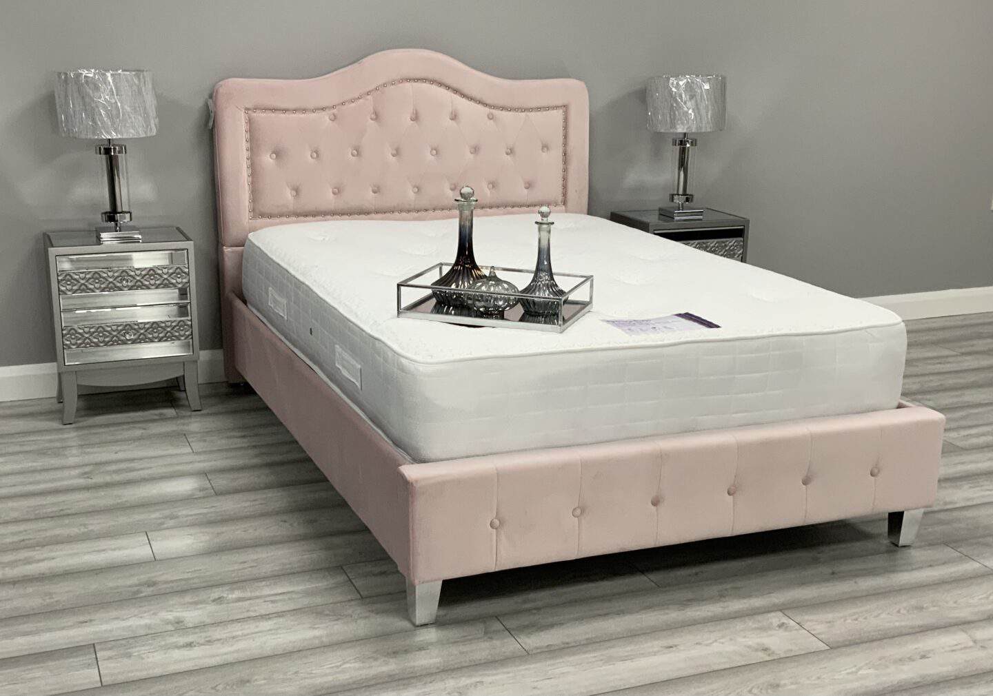 Kildare 4ft6 Bedframe - Pink | Buy Online | Beds.ie