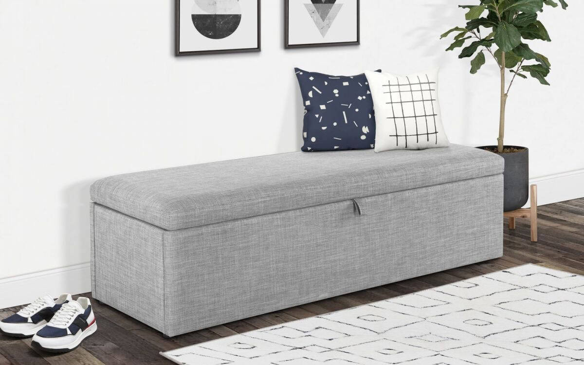 Vomero Blanket Box - Light Grey | Buy Online | Beds.ie