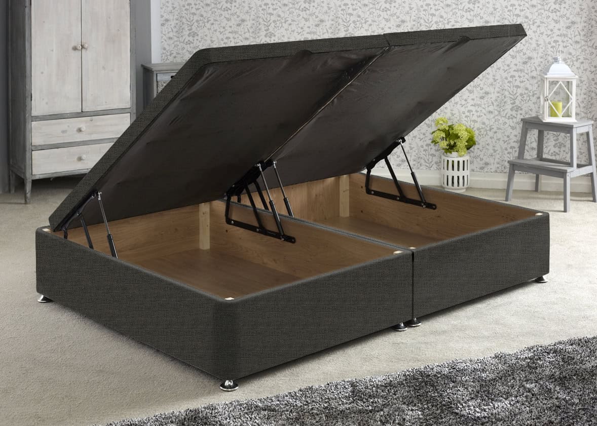 Apollo 4ft6 Azzure Dark Grey Side Ottoman Base | Buy Online | Beds.ie