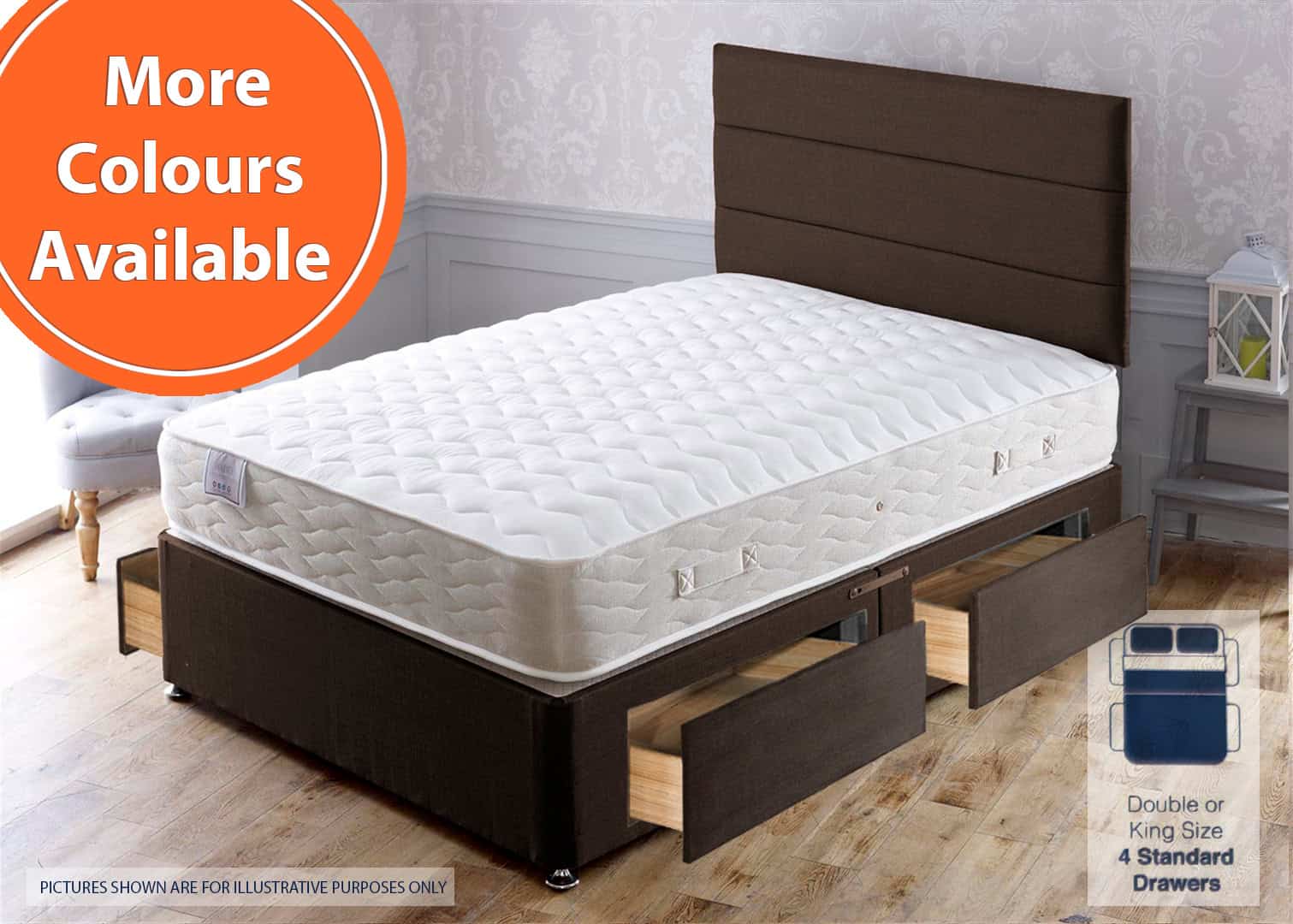 Apollo 5ft Hades 4 Drawer Bed | Buy Online | Beds.ie